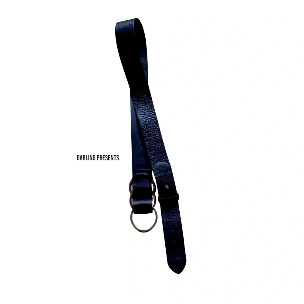J Jill Triple Ring Buckle Belt Women Color Black Size M